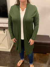 Load image into Gallery viewer, Smooth Transition Long Sleeve Cardigan - Army Green PLUS
