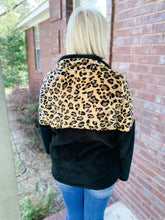 Load image into Gallery viewer, Fuzzy Cheetah Jacket - BLACK
