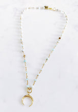 Load image into Gallery viewer, Delicate Gold Crescent Choker - R&amp;R
