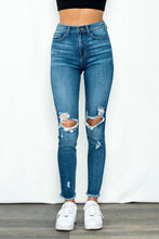 Load image into Gallery viewer, Distressed Jeans- Medium Wash
