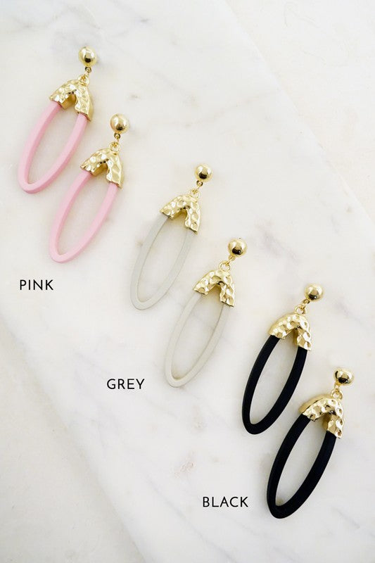 Perfect Timing Earrings - Pink