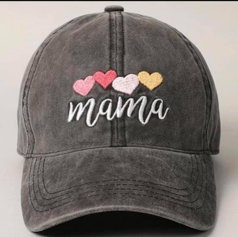 Mama Hat - Colorful Hearts